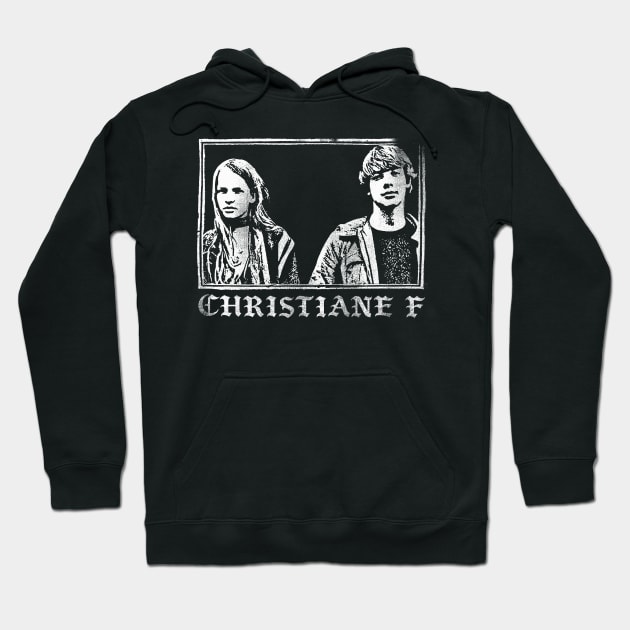 Christiane F /// Punkstyle Vintage Design Hoodie by DankFutura